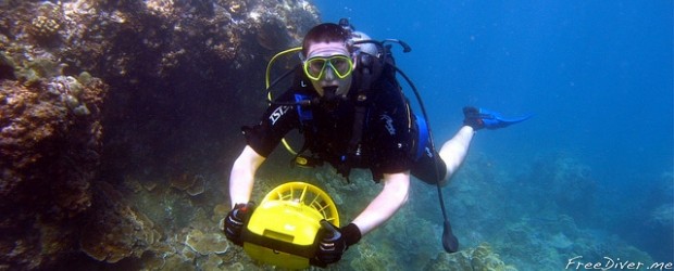 Diver Propulsion Vehicle in Maui photograph by Brad j Ward Diver Propulsion Vehicle in Maui photograph by Brad j Ward