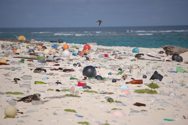Пластиковый мусор на пляже