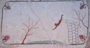 Фреска с древними ныряльщиками