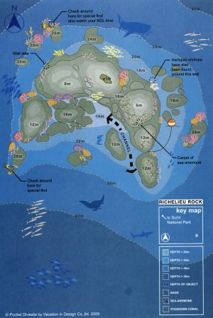 Карта скал Ришелье