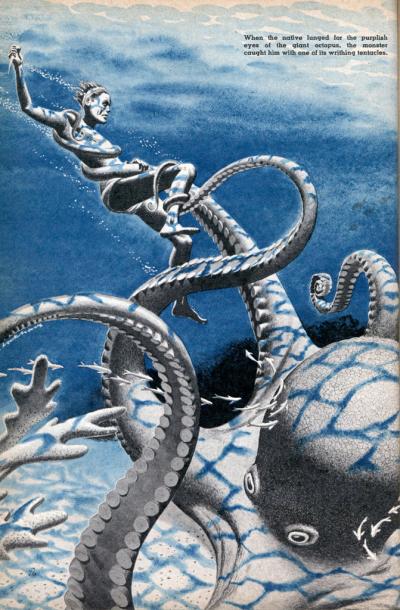 Octopus Wrestling Is My Hobby (Apr, 1949)
