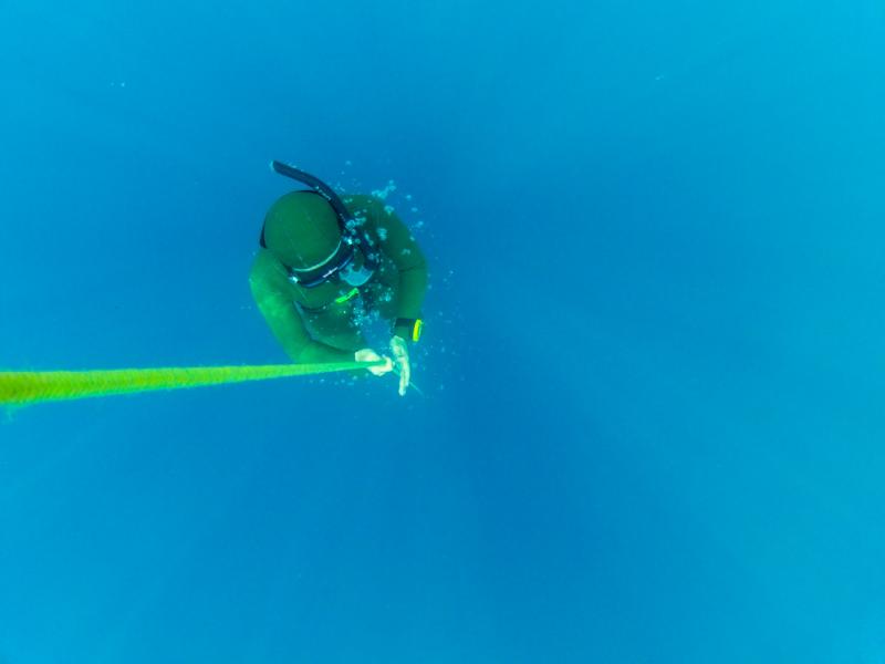 Подводное фото с тренировки. Яна